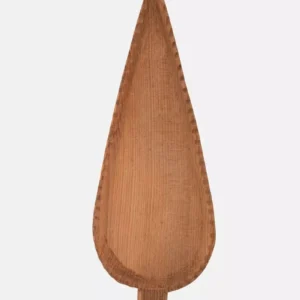 سینی چوبی طرح سرو لبه کنگره متوسط دست‌ساز