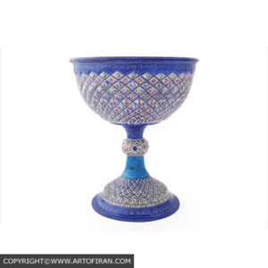 سنگاب میناکاری استاد مرتضی اسماعیلی طرح برجسته